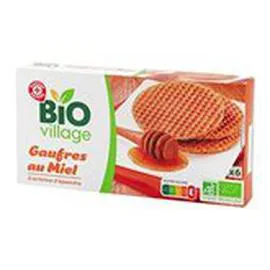 MARQUE REPÈRE, BIO VILLAGE Gaufres au miel 175g