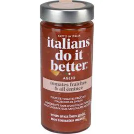 ITALIANS DO IT BETTER Sauce tomate ail émincé 290g
