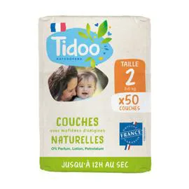 TIDOO Tidoo Couches avec Matières Naturelles T.2 (3-6kg) x50