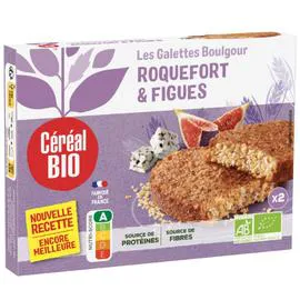 CÉRÉAL BIO Galettes boulgour au roquefort et figues Bio 2x100g
