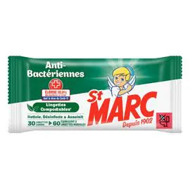 ST MARC Lingette Désinfectantes Anti-Bactérienne x30 