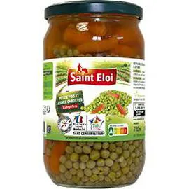 SAINT ELOI Petits pois et jeunes carottes extra-fins 420g