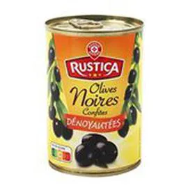 MARQUE REPÈRE, RUSTICA Olives noires Dénoyautées 180g