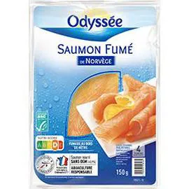 ODYSSÉE Saumon fumé Norvège 150g