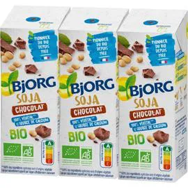 BJORG Boisson soja Bio Chocolat 3x25cl