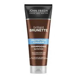 JOHN FRIEDA Shampoing Brillant Brunette Proctection couleur à l'huile d'Amande douce & aux éclats de perle 250ml