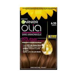 GARNIER, OLIA Coloration Cheveux Permanente Sans Amoniaque 6.35 Noisette l'unité