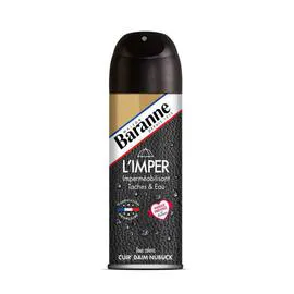 BARANNE Aréosol Imperméabilisant L'Imper Tâches & Eau Cuir  Daim Nubuck 200ml