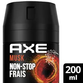 AXE Déodorant homme Musk Non-Stop Frais 200ml