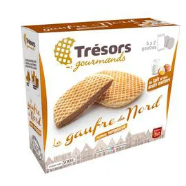 TRÉSORS GOURMANDS Gaufre du Nord Fourrée Arôme Vergeoise 2x5 300g