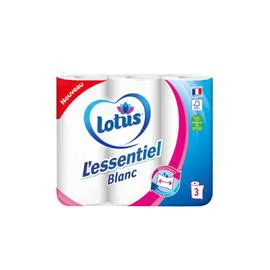 LOTUS Essuie-tout L'Essentiel blanc x3