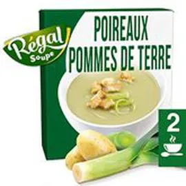 MARQUE REPÈRE, RÉGAL SOUPE Soupe Velouté Poireaux Pommes de terre 2x30cl