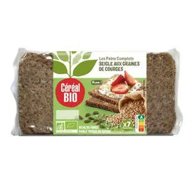 CÉRÉAL BIO Pain complet de seigle courge bio 500g