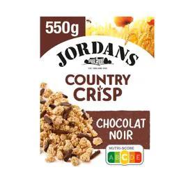 JORDANS Céréales complètes & chocolat noir Country Crisp 550g