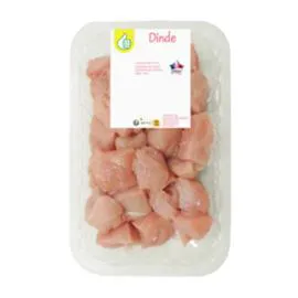 AUCHAN, POUCE Cube de filet de dinde 600g