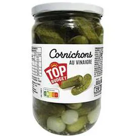 TOP BUDGET Cornichons au vinaigre 720ml
