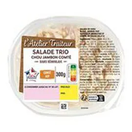 LECLERC, L'ATELIER TRAITEUR Trio Chou Jambon Comté 300g