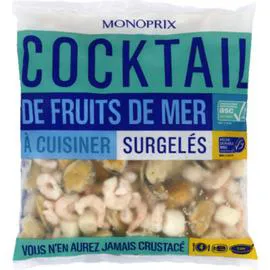 MONOPRIX Cocktail de fruits de mer à cuisiner 400g