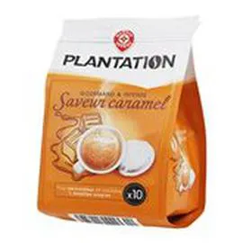 MARQUE REPÈRE, PLANTATION Dosettes café Caramel - x10 10x7g
