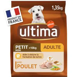 ULTIMA Croquettes pour chien petits au poulet 1,35kg