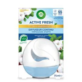 AIR WICK Désodorisant Diffuseur Continu Fraîcheur De Coton Active Fresh 75ml