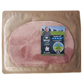 FILIÈRE QUALITÉ CARREFOUR Jambon cuit découenné réduit en sel 120g