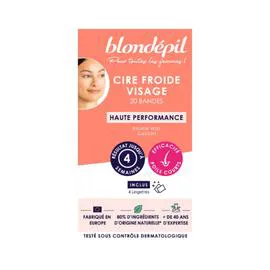 BLONDÉPIL Bandes De Cire Froide Visage x20