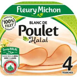 FLEURY MICHON Blanc de poulet halal 160g