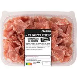 AUCHAN LE CHARCUTIER Chiffonnade de rosette 80g