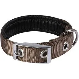 ANIMALIS Collier Basic Confort 25mm et 55cm pour Chien Taupe 100g