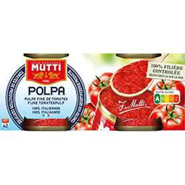 MUTTI Pulpe de tomates fines 2x210g
