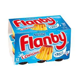FLANBY Flan vanille caramel 12x100g