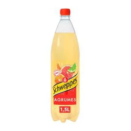 SCHWEPPES Soda aux saveurs de 4 agrumes 1,5l