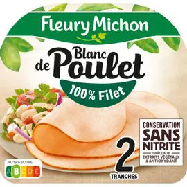 FLEURY MICHON Blanc de poulet conservation sans nitrite 65g