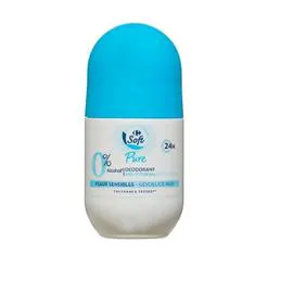 CARREFOUR SOFT Déodorant Bille peau sensible pure anti-irritation 50ml