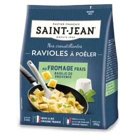 SAINT-JEAN Ravioles à poêler fromage frais/basilic 310g