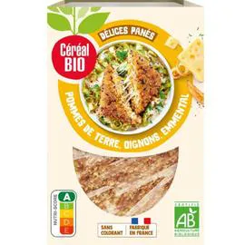 CÉRÉAL BIO Délices Panés Pommes de Terre, Oignons, Emmental Bio 160g