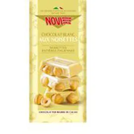 NOVI Chocolat blanc Aux noisettes 130g