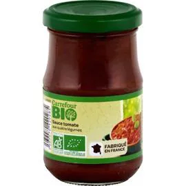 CARREFOUR BIO Sauce tomate aux 4 légumes 190g