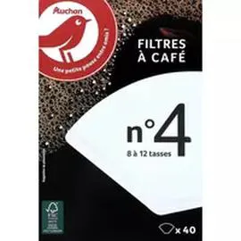 AUCHAN Filtre à café n°4 74g