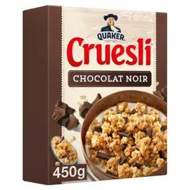 QUAKER, CRUESLI Céréales Chocolat 450g