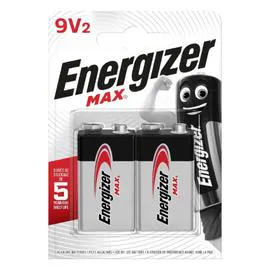 ENERGIZER Piles Alcalines Max 9V x2