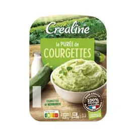 CRÉALINE Purée fraîche de courgettes 400g