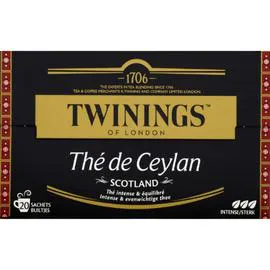 TWININGS Thé noir de Ceylan Scotland x20 40g