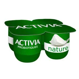 DANONE, ACTIVIA Yaourt nature bifidus 4x125g