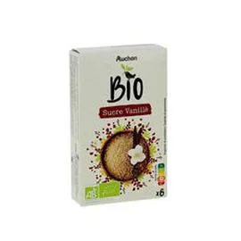 AUCHAN BIO Sucre vanillé 6x7,5g