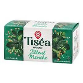 MARQUE REPÈRE, TISÉA Infusion Tilleul Menthe - x25 x25