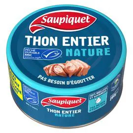 SAUPIQUET Thon entier au naturel 280g