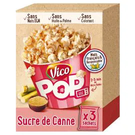 VICO Pop corn sucre de canne 240g