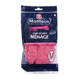 MARQUE REPÈRE, MAMISON Gants de ménage Taille M la paire